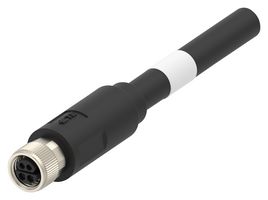 TE CONNECTIVITY - AMP TB1143D4722-150 Cable de Sensor, IP67, M8 Hembra, Extremo Libre, 4 Contactos, 15 m, 49.2 ft, RPC Series