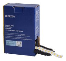 BRADY BM-125-1-312-YL Wire Marker, Heat Shrinkable Sleeve, Blank (No Legend), PO (Polyolefin), Yellow, 3.175mm x 25.4mm