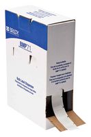 BRADY BM-19-498 Label, Thermal Transfer Printable, 25.4 mm, 25.4 mm, Vinyl Cloth, White