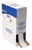 BRADY BM-29-498 Label, Thermal Transfer Printable, 38.1 mm, 12.7 mm, Vinyl Cloth, White