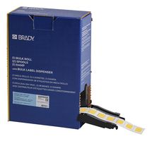 BRADY BM-375-1-312-YL Wire Marker, Heat Shrinkable Sleeve, Blank (No Legend), PO (Polyolefin), Yellow, 9.53mm x 25.4mm