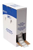 BRADY BM-375-1-344 Wire Marker, Heat Shrinkable Sleeve, Blank (No Legend), PO (Polyolefin), White, 9.53mm x 25.4mm