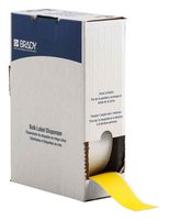 BRADY BM7C-2000-854-YL Label Printer Tape, Adhesive, Yellow, 75' x 2", Polyester, ToughWash Series