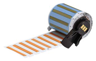 BRADY M6-094-175-342-OR Wire Marker, Heat Shrinkable Sleeve, Blank (No Legend), PO (Polyolefin), Orange, 2.4mm x 44.45mm
