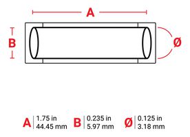 BRADY M6-125-175-342-GR Wire Marker, Heat Shrinkable Sleeve, Blank (No Legend), PO (Polyolefin), Green, 3.175mm x 44.45mm