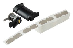 BRADY M6-144-145FR-GY Label, Wire Marker Tag, 30.63 mm, 19.25 mm, Polyethylene, Grey