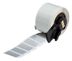 BRADY M6-17-435 Label, Thermal Transfer Printable, 12.7 mm, 25.4 mm, Metallised Polyester, Silver