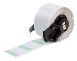 BRADY M6-19-427-GR Wire Marker, Self Laminating, Blank (No Legend), 25.4mm x 25.4mm, Vinyl, Green