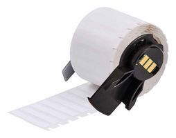 BRADY M6-28-499 Label, Thermal Transfer Printable, 6.35 mm, 38.1 mm, Nylon Cloth, White