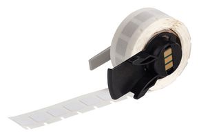 BRADY M6-3-718 Label, Thermal Transfer Printable, 9.53 mm, 9.53 mm, Polyimide, White