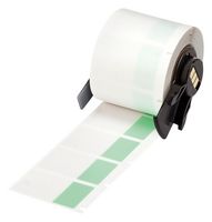 BRADY M6-31-427-GR Wire Marker, Self Laminating, Blank (No Legend), 25.4mm x 38.1mm, Vinyl, Green, Transparent
