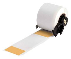 BRADY M6-33-427-OR Wire Marker, Self Laminating, Blank (No Legend), 38.1mm x 101.6mm, Vinyl, Orange, Transparent