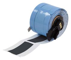 BRADY M6-375-2-342-BK-R Wire Marker, Heat Shrinkable Sleeve, Blank (No Legend), PO (Polyolefin), Black, 9.53mm x 50.8mm
