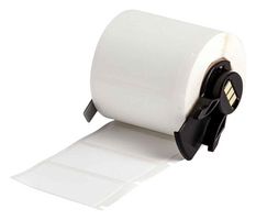 BRADY M6-78-499 Label, Thermal Transfer Printable, 25.4 mm, 48.26 mm, Nylon Cloth, White