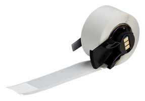 BRADY M6-79-461 Label, Thermal Transfer Printable, 19.05 mm, 95.25 mm, Polyester, Transparent, White