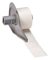 BRADY M7-18-499 Label, Thermal Transfer Printable, 25.4 mm, 19.05 mm, Nylon Cloth, White