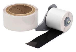 BRADY M7-2000-483-BK-KT Label Printer Tape, Adhesive, Black, 50' x 2", Polyester