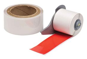 BRADY M7-2000-483-RD-KT Label Printer Tape, Adhesive, Red, 50' x 2", Polyester