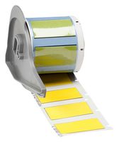 BRADY M7-500-175-342-YL Wire Marker, Heat Shrinkable Sleeve, Blank (No Legend), PO (Polyolefin), Yellow, 12.7mm x 44.45mm