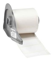 BRADY M7-78-499 Label, Thermal Transfer Printable, 25.4 mm, 48.26 mm, Nylon Cloth, White