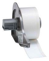 BRADY M7C-1000-530 Label Printer Tape, Tamper Evident, White, 50' x 1", Vinyl