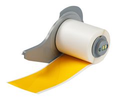 BRADY M7C-2000-569-YL Label Printer Tape, Adhesive, Yellow, 50' x 2", Polyester