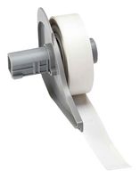 BRADY M7C-500-423 Label Printer Tape, Adhesive, White, 50' x 0.5", Polyester
