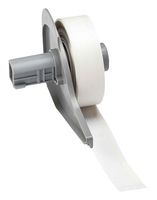 BRADY M7C-500-498 Label Printer Tape, Repositionable, White, 30' x 0.5", Vinyl Cloth