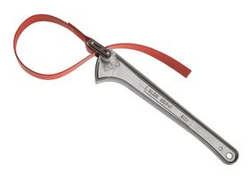 KLEIN TOOLS S-6H Wrench, Strap, 1.5 to 5" OD, 6" OAL, Grip-It Series