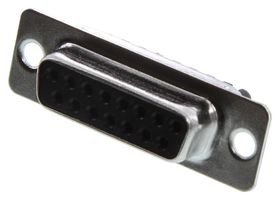 AMPHENOL COMMUNICATIONS SOLUTIONS L77DA15SST D Sub Connector, Standard, Receptacle, D-ST Series, 15 Contacts, DA, Screw