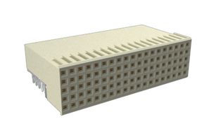 AMPHENOL COMMUNICATIONS SOLUTIONS HM2R89PA8100N9LF Connector, R/A, Hard Metric, Millipacs Series, 88 Contacts, 2 mm, Receptacle, Press Fit, 8 Rows