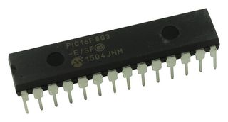 MICROCHIP PIC16F883-E/SP 8 Bit MCU, Flash, PIC16 Family PIC16F88x Series Microcontrollers, PIC16, 20 MHz, 7 KB, 28 Pins, DIP