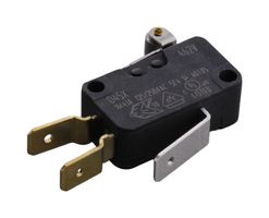 ZF D459-V3RA Microswitch, Snap Action, Roller Lever, SPDT, Quick Connect, Solder, 16 A