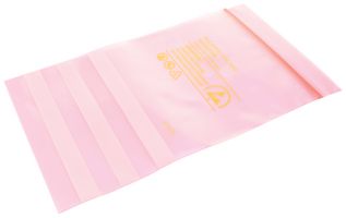MULTICOMP PRO MP-003-0011 Antistatic Bag, Pink, Resealable, 8" W x 10" L
