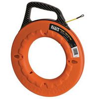 KLEIN TOOLS 56058 Fish Tape, Fiberglass, Grooved, 3/16 " Width, 100 ft