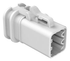 AMPHENOL SINE/TUCHEL ATP06-6S-OMRDWHT Automotive Connector Housing, ATP Series, Plug, 6 Positions