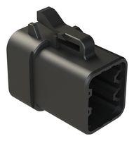 AMPHENOL SINE/TUCHEL ATP06-6S-RD01BK Automotive Connector Housing, ATP Series, Plug, 6 Positions