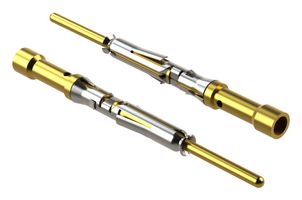 AMPHENOL SINE/TUCHEL MP24W23G5 Circular Connector Contact, ecomate Series, Pin, Crimp, 24 AWG, 26 AWG