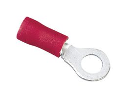 IDEAL 83-2121 Ring Tongue Terminal, M3.5, #6, 18 AWG, 1 mm², Red
