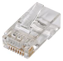 IDEAL 85-377J Modular Connector, RJ45 Plug, 1 x 1 (Port), 8P8C, Cat6, Cable Mount