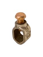 ABB - THOMAS & BETTS G4 Ground Lug Terminal, Ground Rod Clamp, 10 Sol to 2 Str, 1/2" Rod Size, Copper, Blackburn G Series
