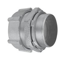 ABB - THOMAS & BETTS HC 402 Conduit Connector, Straight, 3/4 ", Cast Iron / Steel, Metallic - Zinc Finish