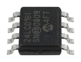 MICROCHIP 24LC01BT-I/SN EEPROM, 1 Kbit, 128 x 8bit, I2C, 400 kHz, SOIC, 8 Pins