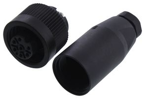 BINDER 99-4218-00-07 Circular Connector, Miniature Circular Connector, 693 Series, Cable Mount Receptacle, 7 Contacts