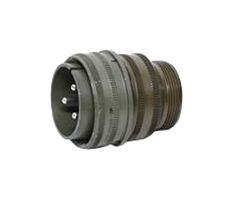 AMPHENOL INDUSTRIAL MS3106A22-2P Circular Connector, MIL-DTL-5015 Series, MS3106 Series, Straight Plug, 3 Contacts, Solder Pin
