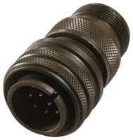 AMPHENOL INDUSTRIAL MS3106A18-19P Circular Connector, MIL-DTL-5015 Series, MS3106 Series, Straight Plug, 10 Contacts, Solder Pin