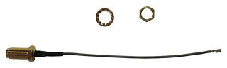 MULTICOMP PRO MC001043 RF / Coaxial Cable Assembly, Double Screened, 7.9 ", 200 mm, 1.32mm, SMA RP Bulkhead Jack