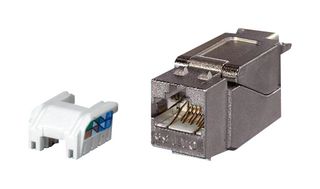 STEWART CONNECTOR SS-82100-005 Modular Connector, Keystone, RJ45 Jack, 1 x 1 (Port), 8P, Cat5e, Cable Mount