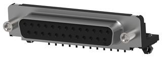 AMP - TE CONNECTIVITY 5747846-5 D Sub Connector, 25 Contacts, Receptacle, Solder, DB, AMPLIMITE HD-20 Series, Carbon Steel Body