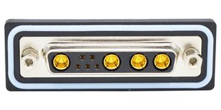 NORCOMP CDFV9W4213L411. Combination Layout D Sub Connector, IP67, NANOOK Series, DB-9W4, Receptacle, 9 Contacts